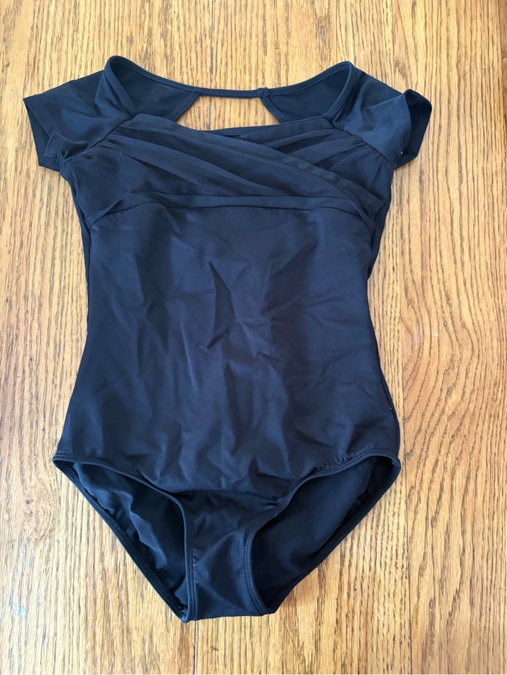 Bloch Black Cap Sleeve Dance Leotard